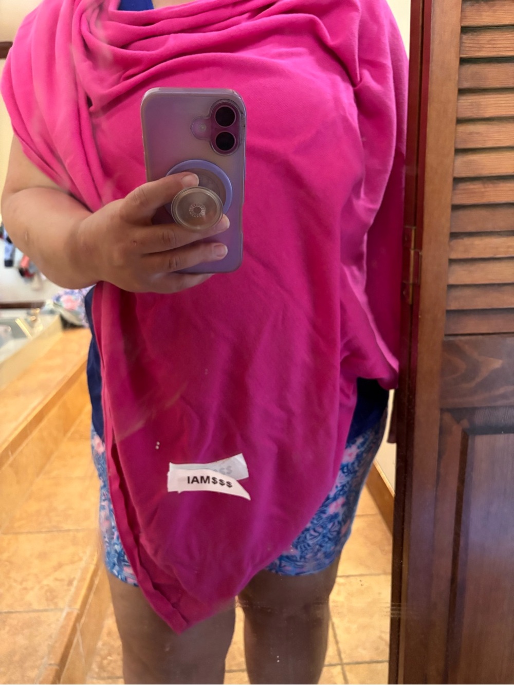 crown & ivy Fuchsia Knit Top